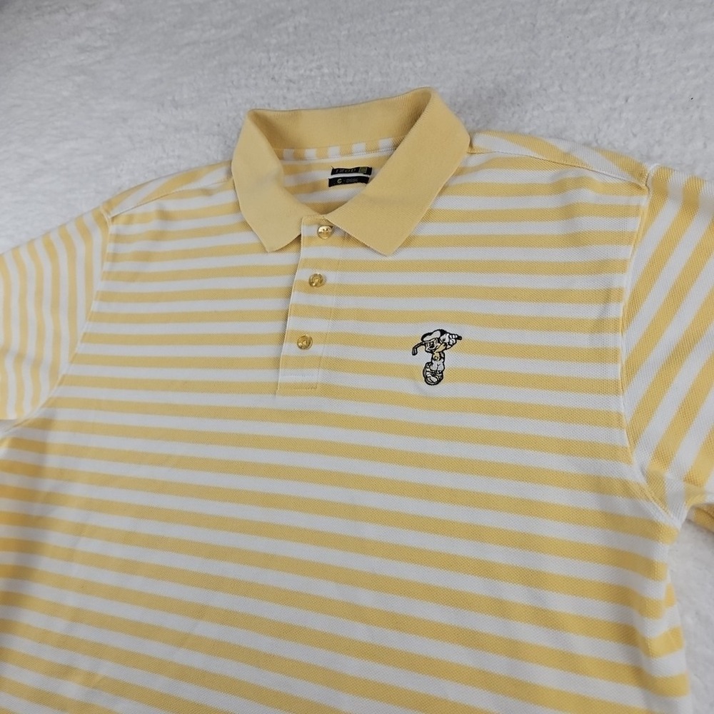 Izod Mickey Mouse Golf Polo Shirt Club Vintage Embroidered Short Sleeve Mens XL